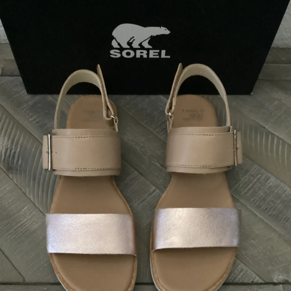 SOREL Ella III Slingback Sandals, size 9